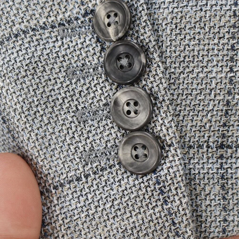 Emporio armani Sport Coat Men 50 G Line Single Breasted Two Button Plaid Viscose